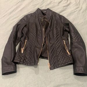Faux Leather Jacket, Size S